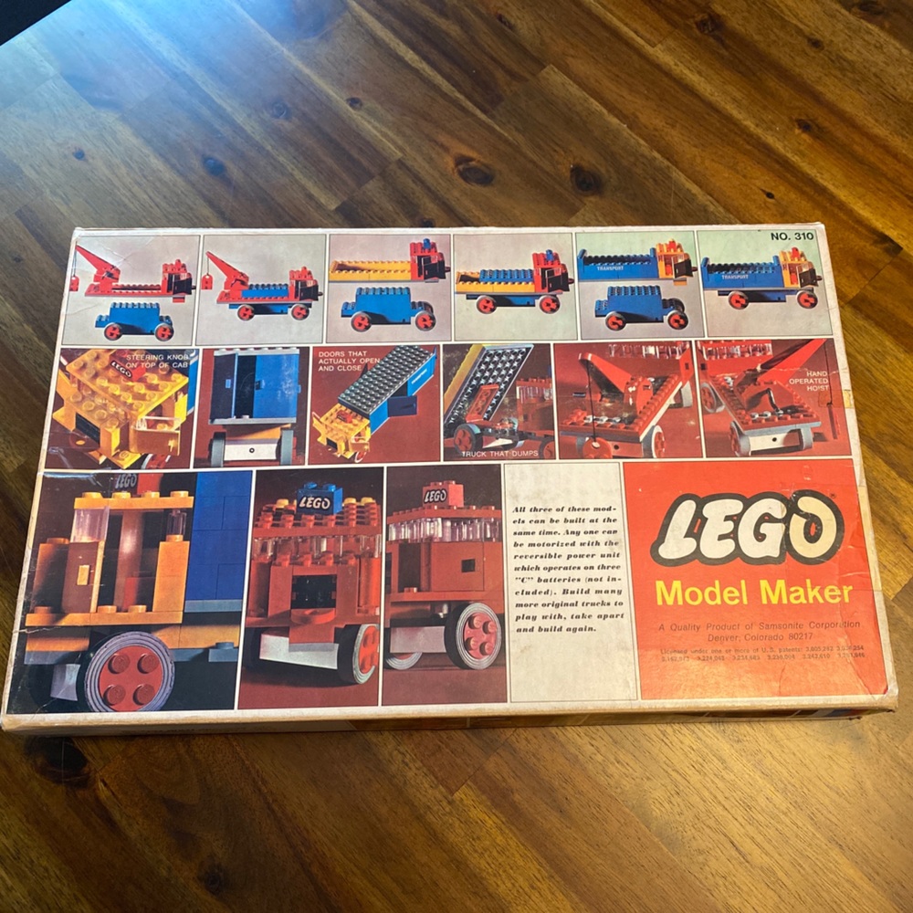 LEGO 310 Motorized Truck Set Vintage Model Maker Samsonite 1969 Rare Incomplete - Picture 5 of 6